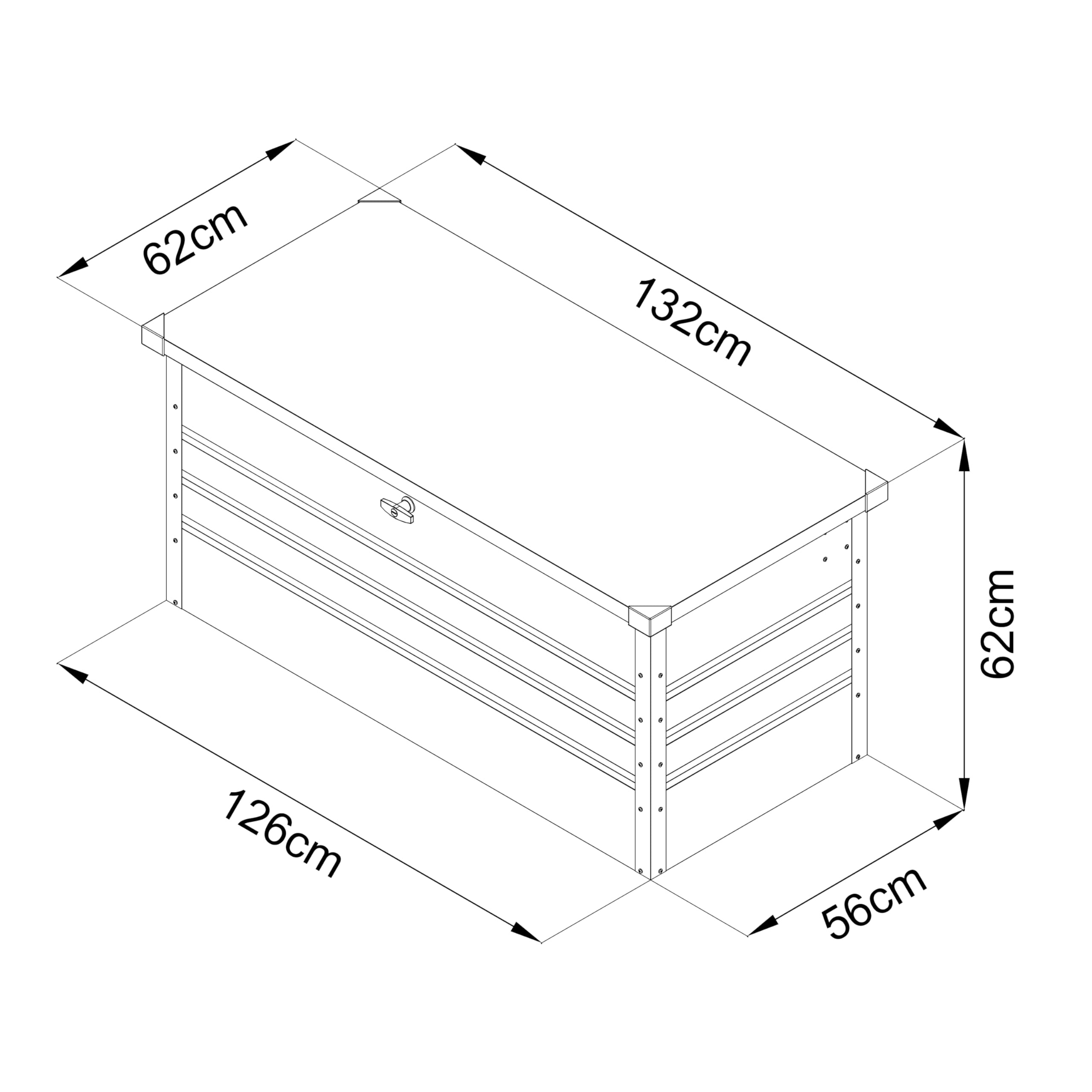 axi-miles-classic-gartenbox-metall-anthrazit-370-l-132-cm image 3