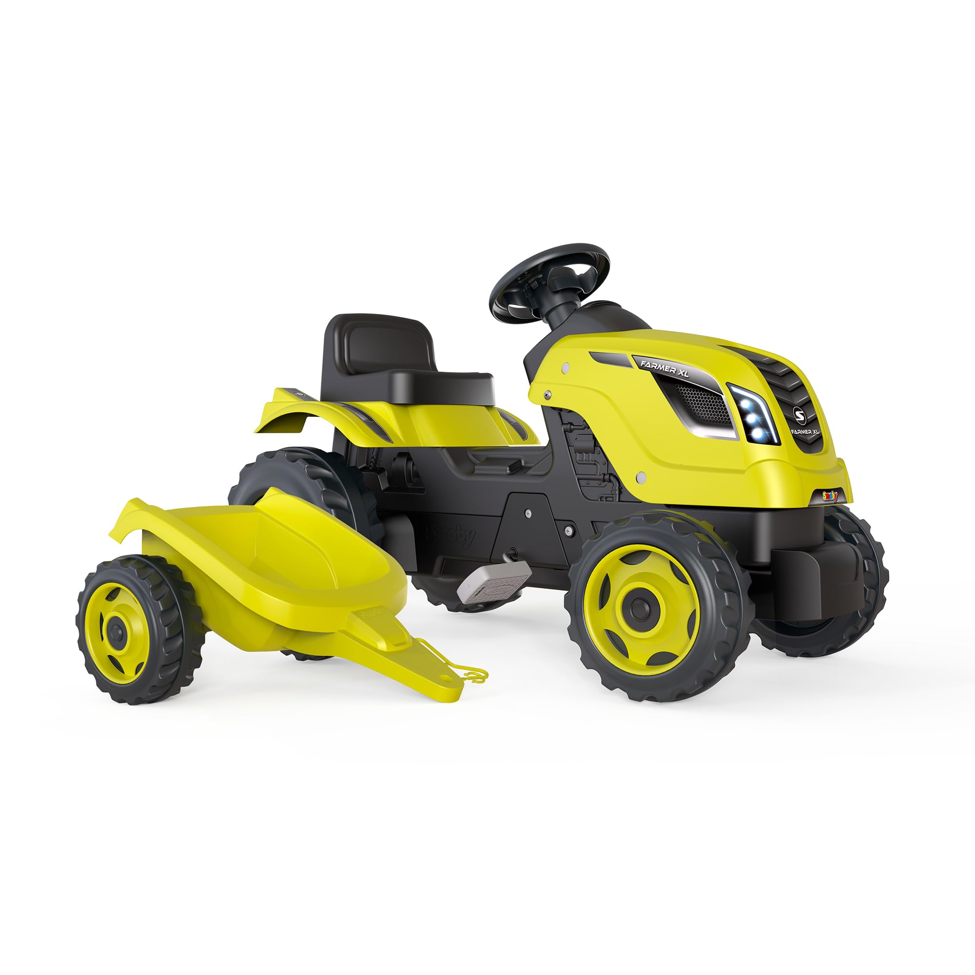 smoby-claas-farmer-xl-trettraktor-mit-anh-nger-hupe-gr-n image 2