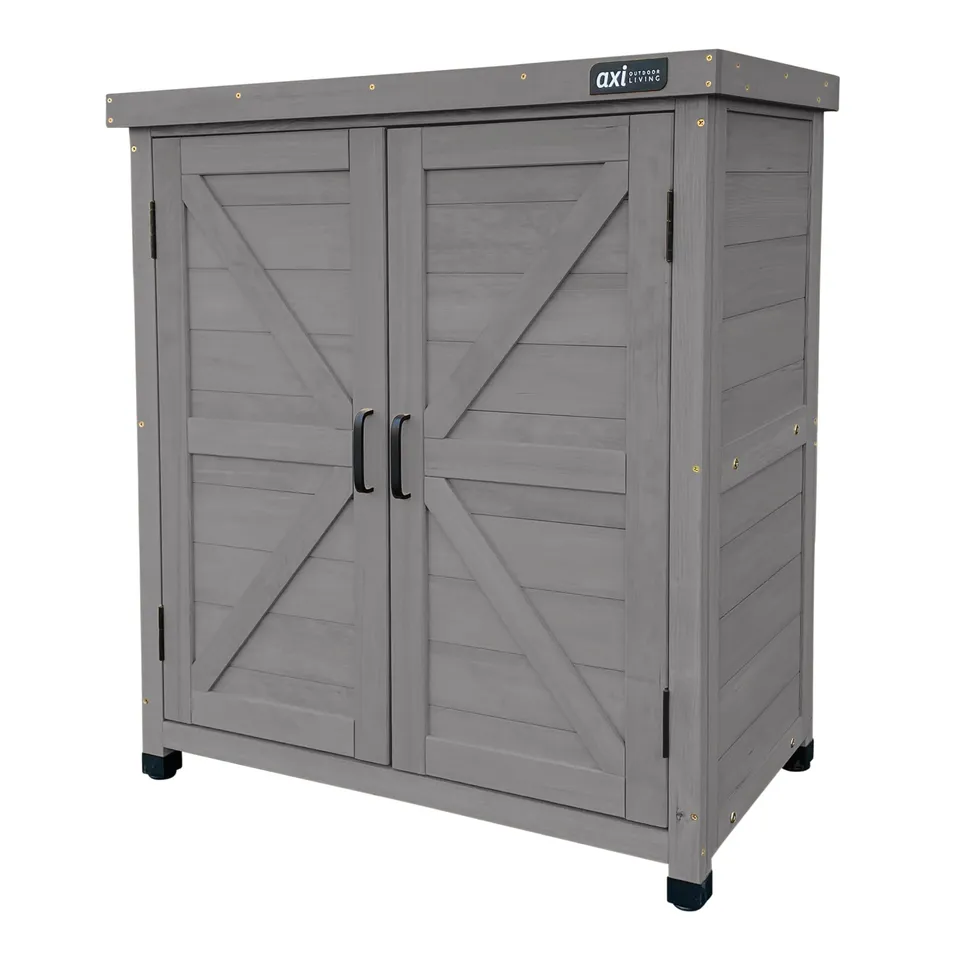 axi-felix-classic-gartenschrank-holz-warmes-grau-80x45x93-cm image 1