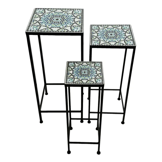axi-eline-pflanztisch-mosaik-blau-set-3-teilig-quadratisch image 1