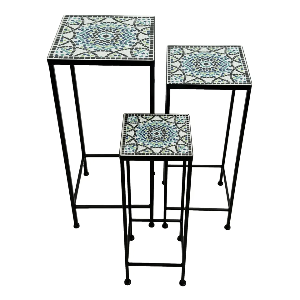 axi-eline-pflanztisch-mosaik-blau-set-3-teilig-quadratisch image 1