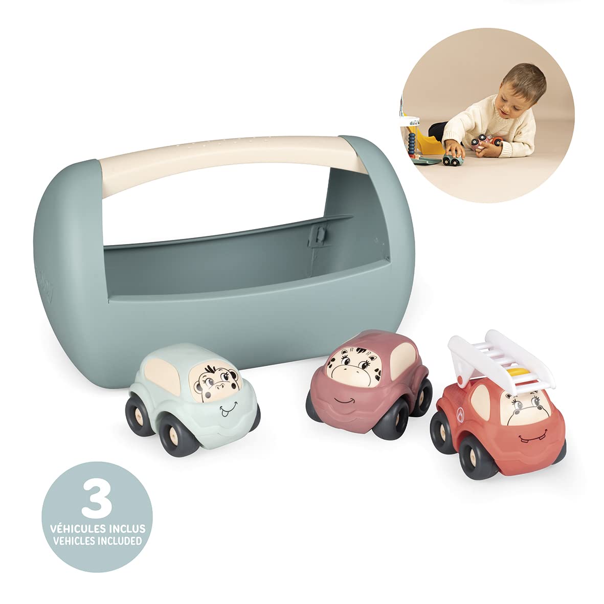 smoby-little-set-3-spielautos-feuerwehrauto-box-ab-12m image 2