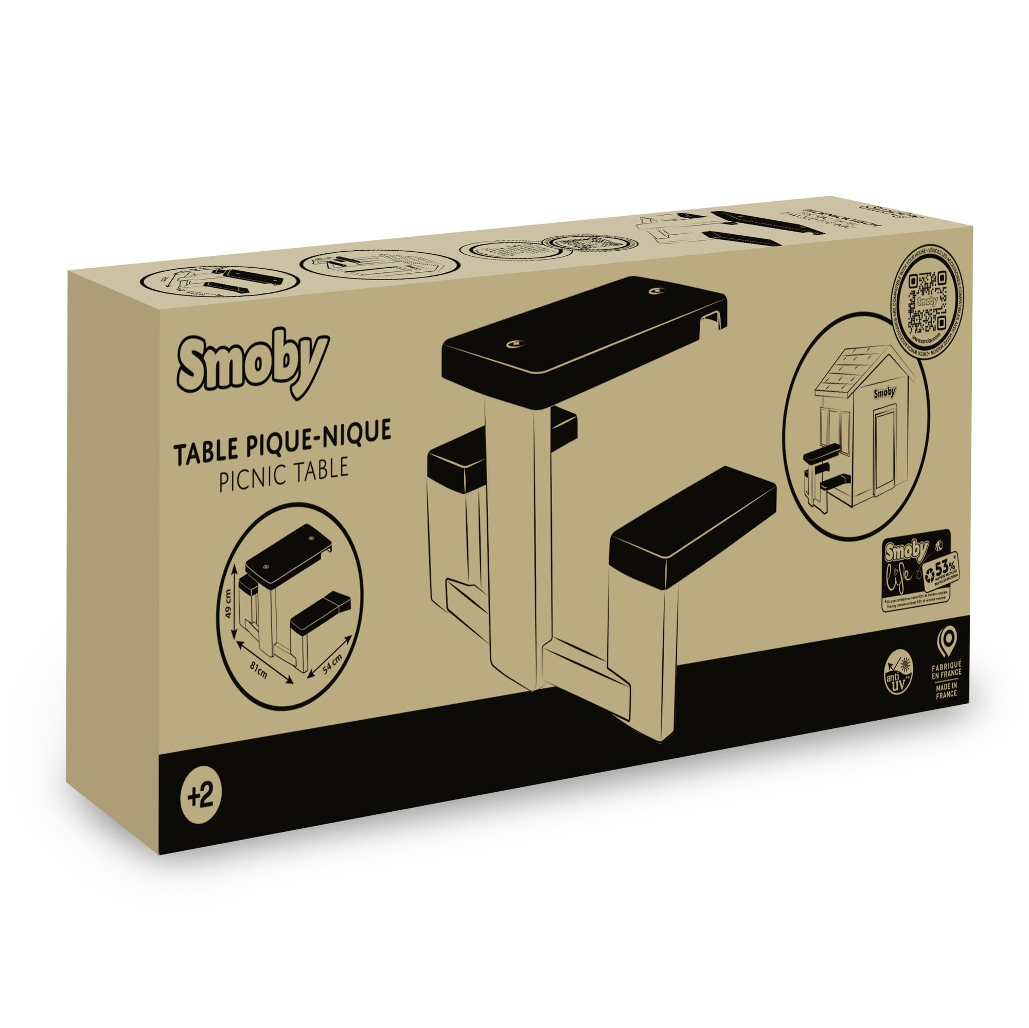 smoby-life-picknicktisch-kinder-recycled-mit-sitzb-nken-ab-2-jahre image 7