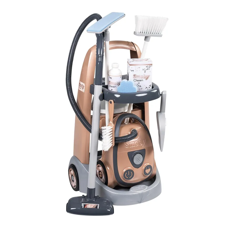 smoby-rowenta-reinigungstrolley-putzwagen-mit-sound image 1