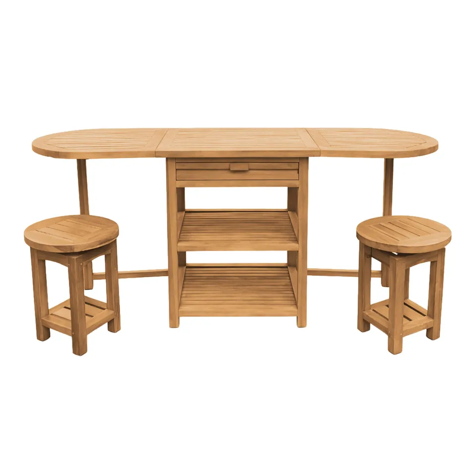 axi-classic-nomani-barset-teak-klappbar-2-hocker image 1