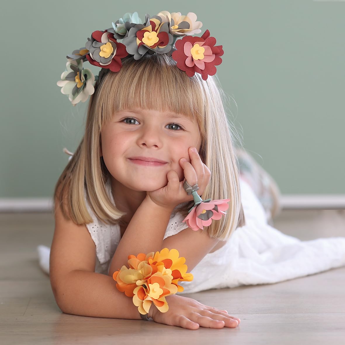smoby-crea-schmuck-bastelset-mit-blumenpresse-ab-3-jahren image 4