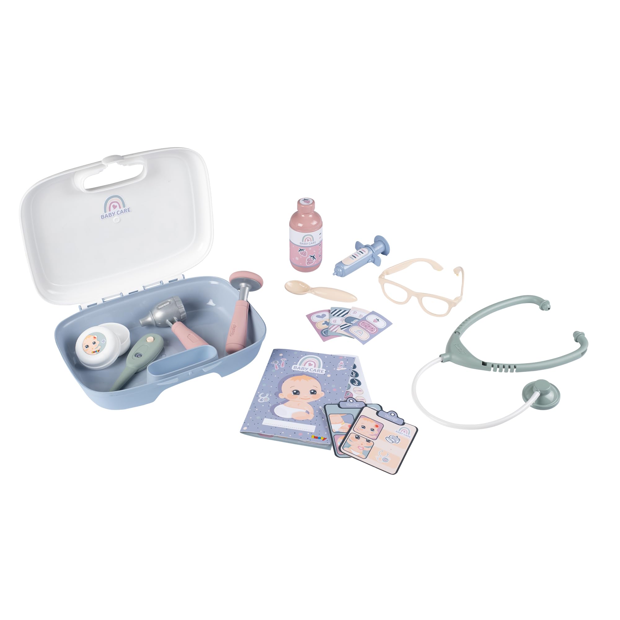 smoby-baby-care-arztkoffer-klein-19-teiliger-doktorkoffer-ab-3-jahren image 1