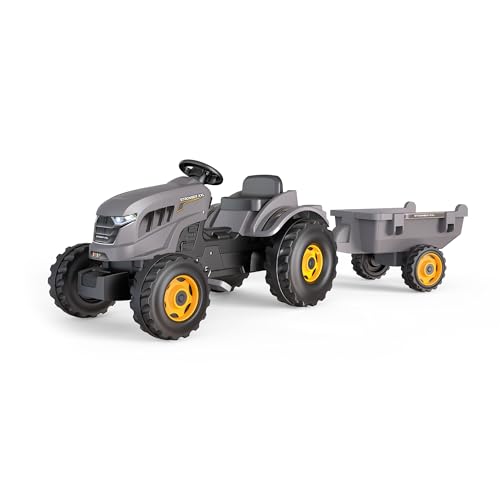 smoby-claas-traktor-stronger-xxl-trettraktor-mit-anh-nger-hupe image 8