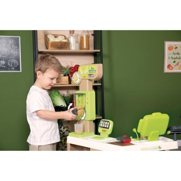 smoby-life-fresh-market-supermarkt-kaufmannsladen-mit-kasse image 4