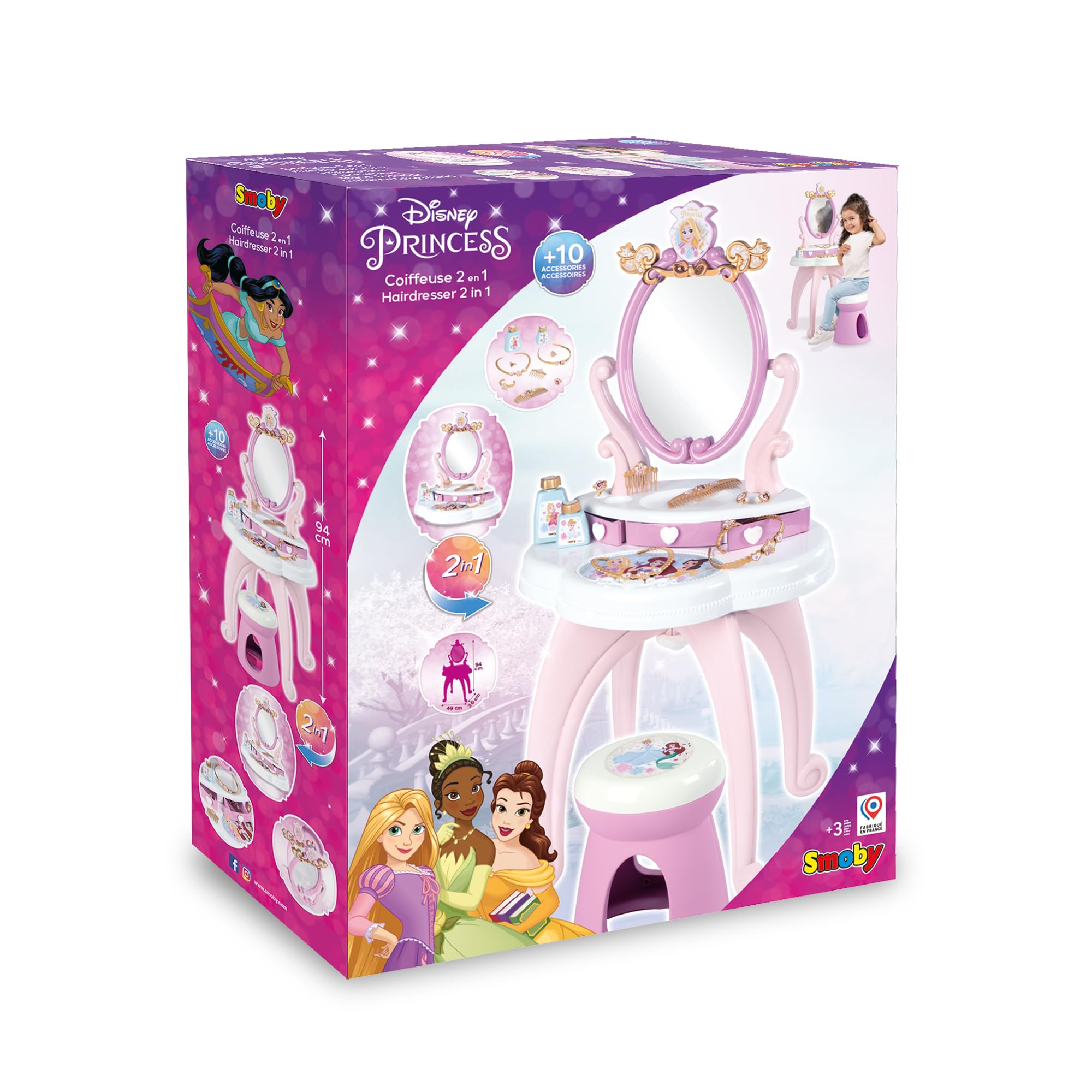 smoby-disney-princess-frisier-und-schminktisch-mit-hocker image 5