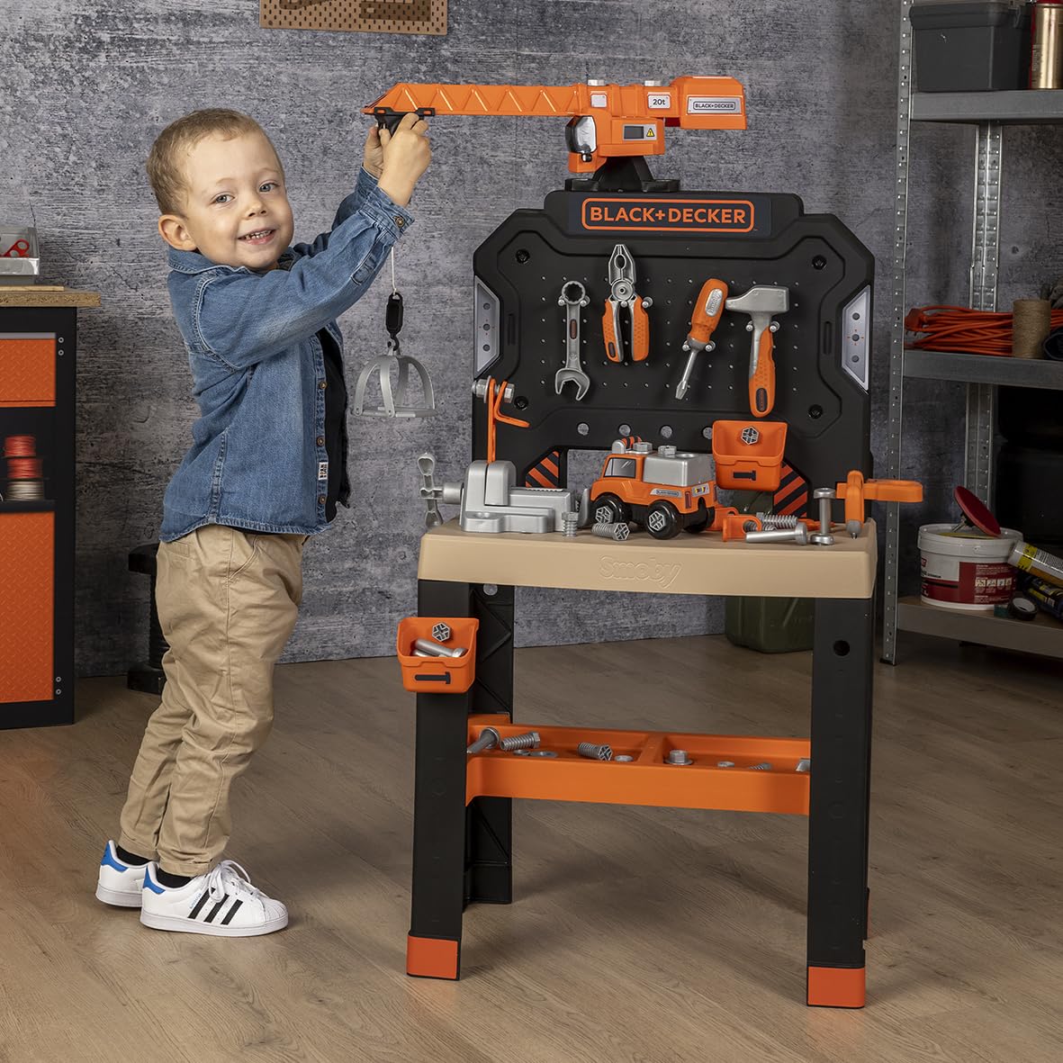 smoby-black-decker-kinderwerkbank-mit-kran-87-teile-ab-3-jahren image 7