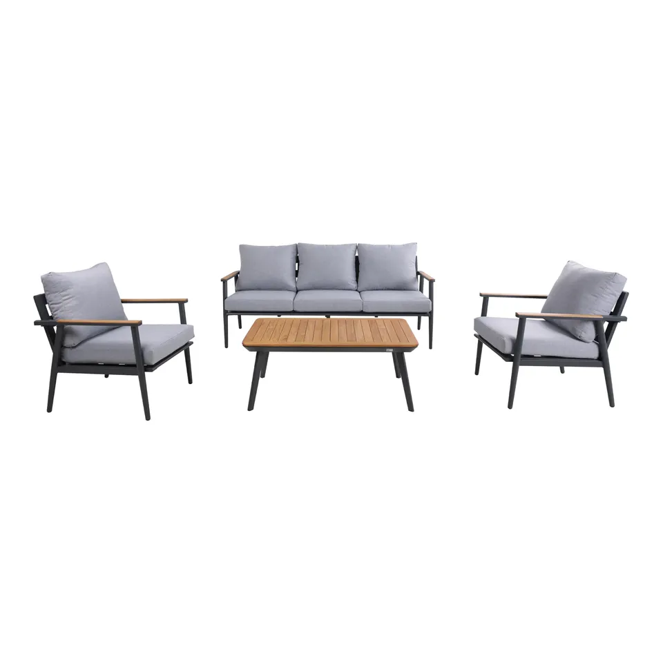 axi-bibi-loungeset-4-teilig-teak-anthrazit-f-r-5-personen image 1