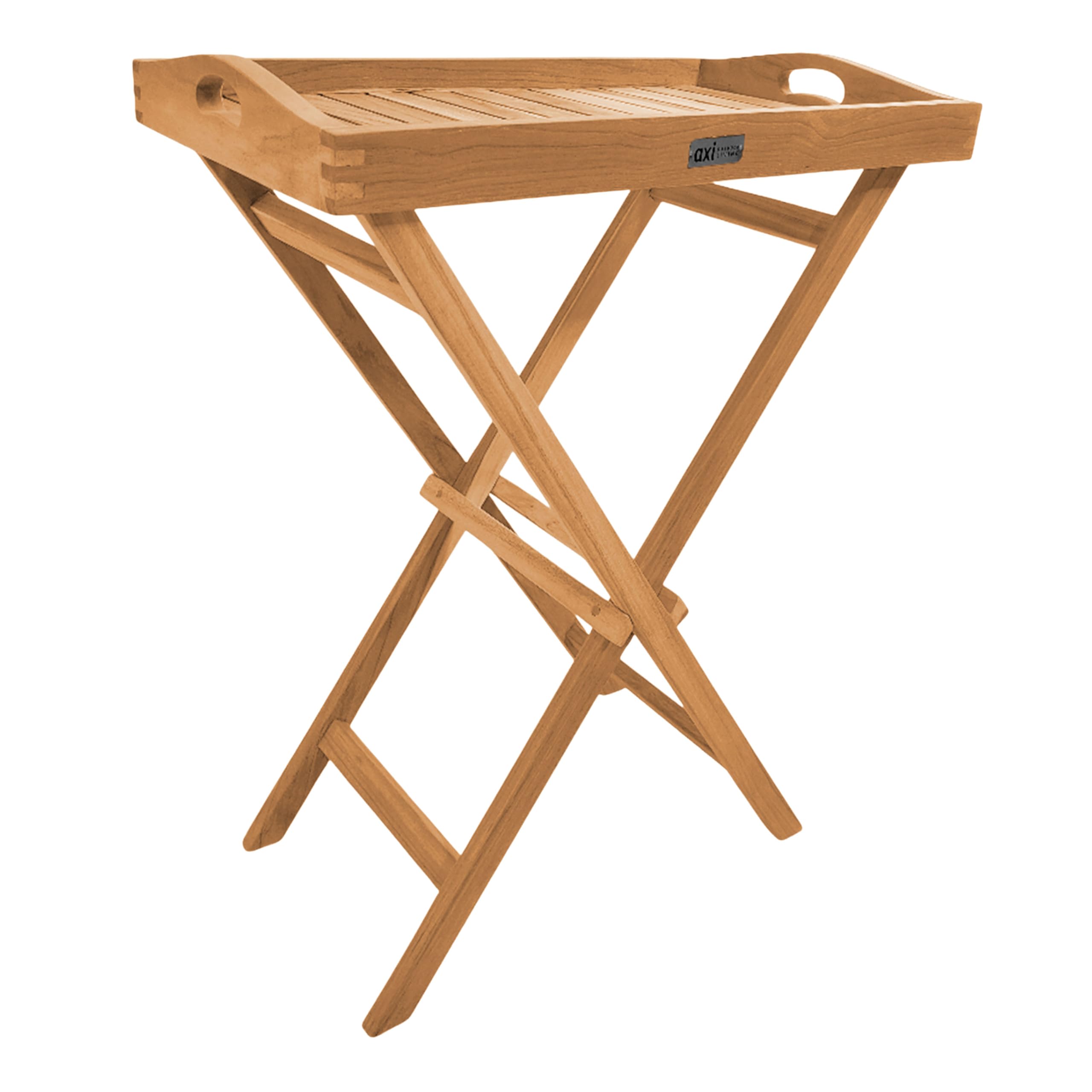 axi-classic-lora-beistelltisch-teak-klappbar-mit-tablett image 1