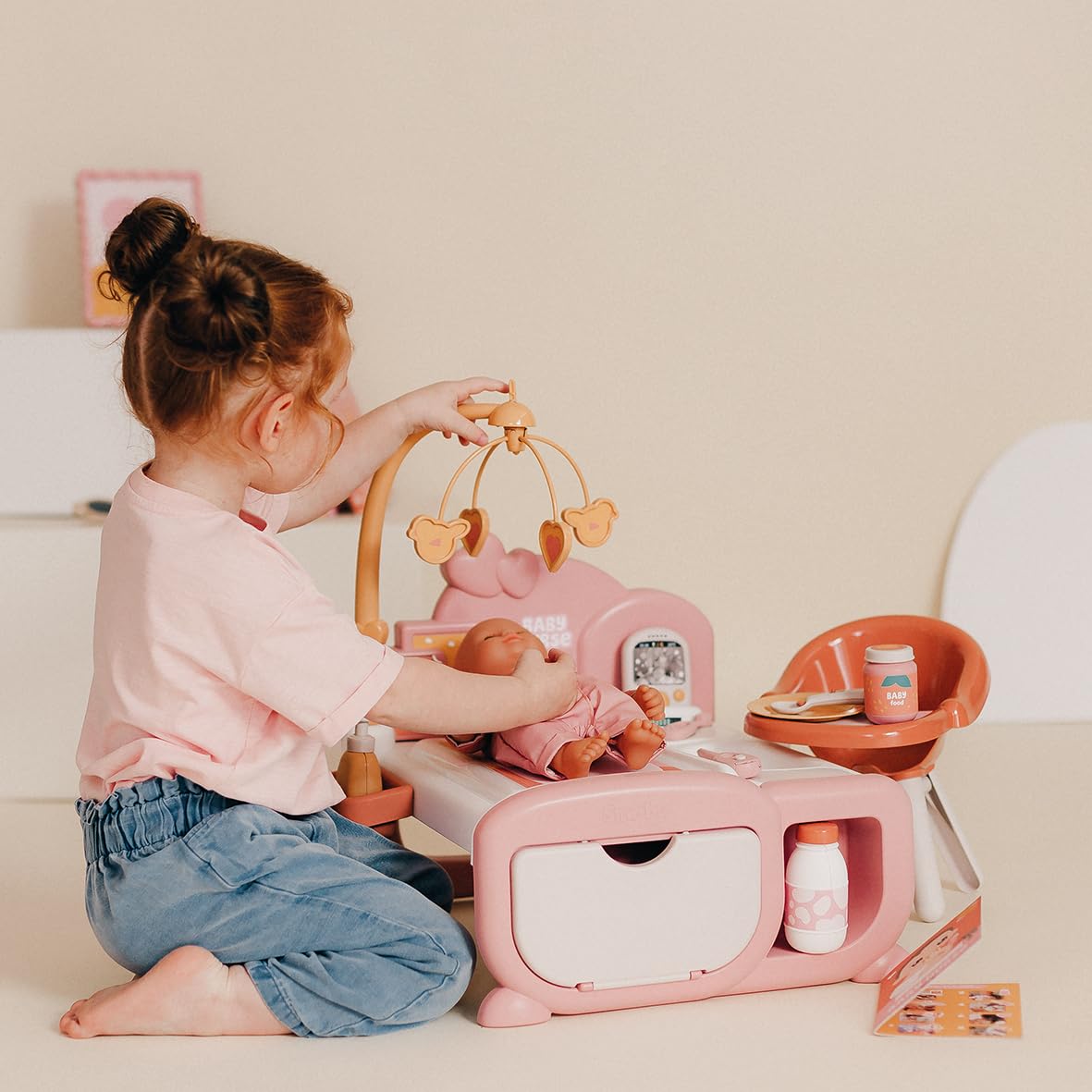 smoby-baby-nurse-cocoon-3-in-1-puppenm-bel-rosa-16-teile image 5