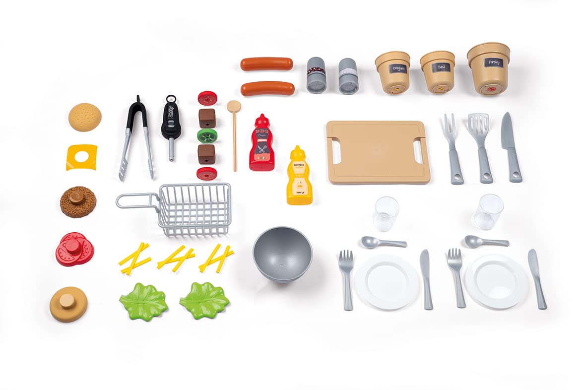 smoby-tefal-outdoor-gartenspielk-che-mit-grill-und-zubeh-r image 3