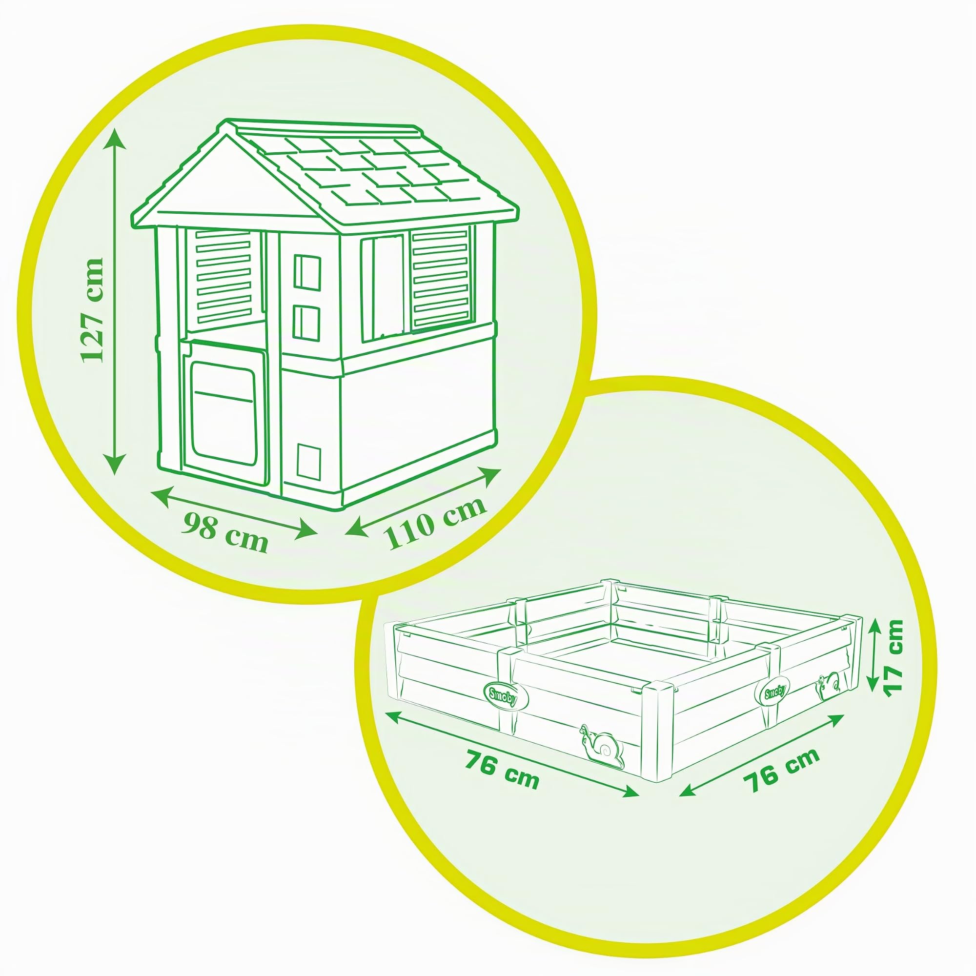 smoby-life-square-spielhaus-sandkasten-garten image 3