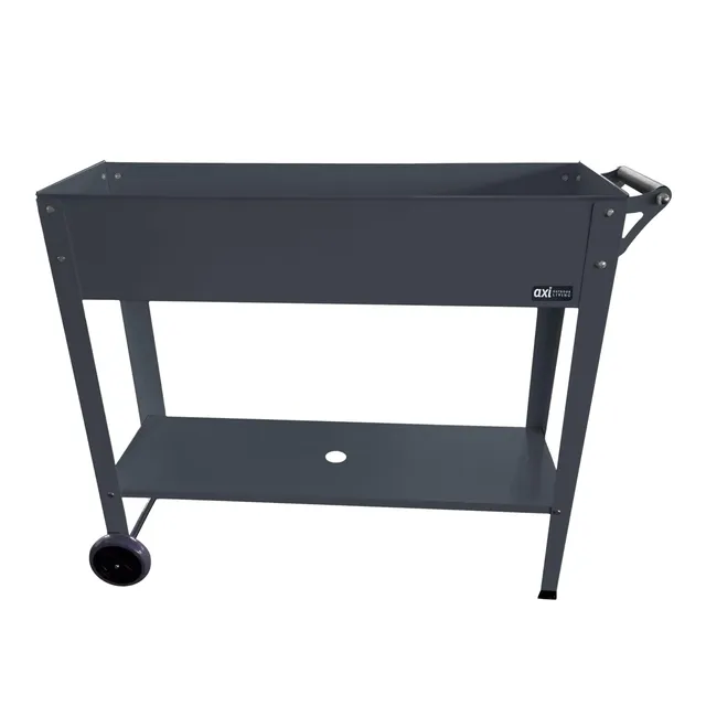 axi-hochbeet-metall-anthrazit-100-cm-mit-rollen-und-ablage image 1