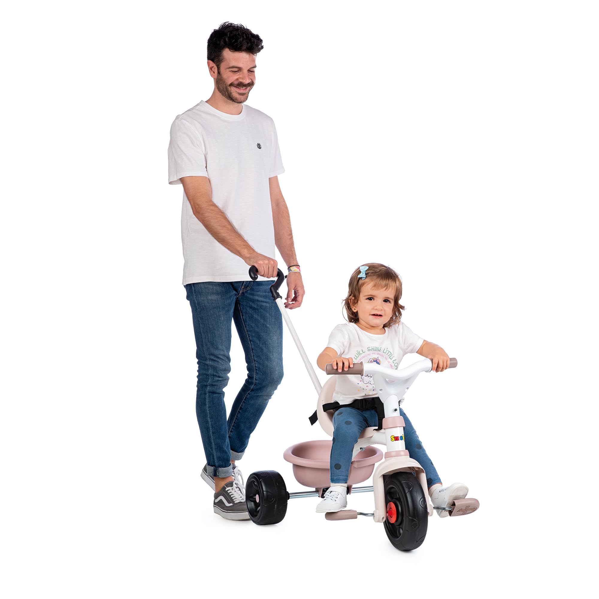 smoby-life-dreirad-be-fun-rosa-mit-schiebestange image 3