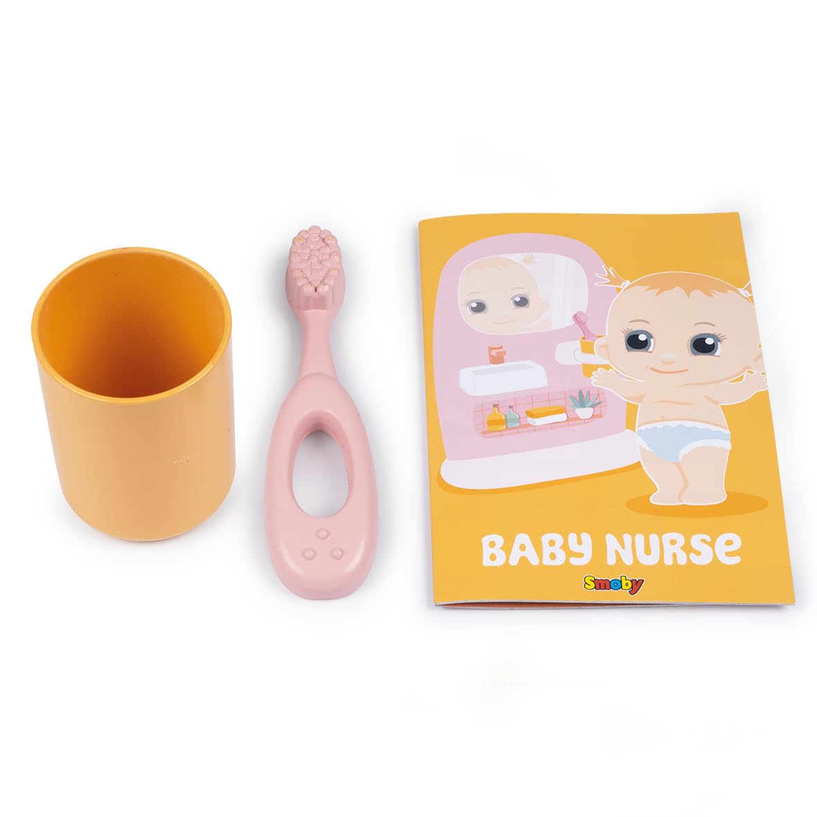 smoby-baby-nurse-puppen-badezimmer-toilette-rosa-ab-3-jahren image 3