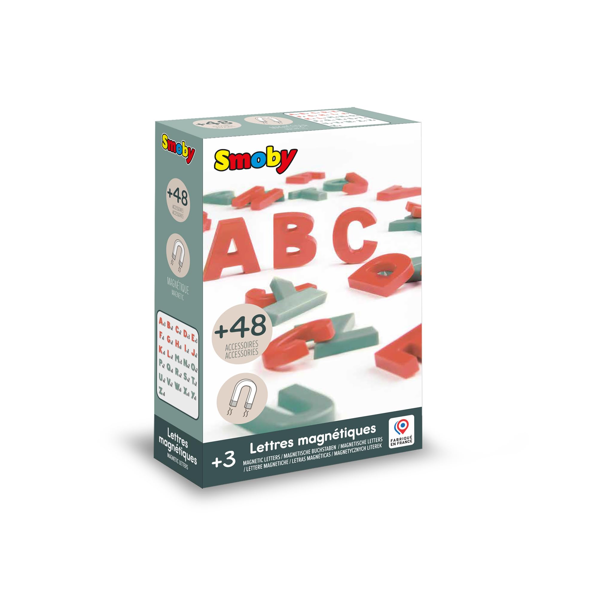 smoby-life-48-magnetbuchstaben-gro-buchstaben-rot-t-rkis image 2