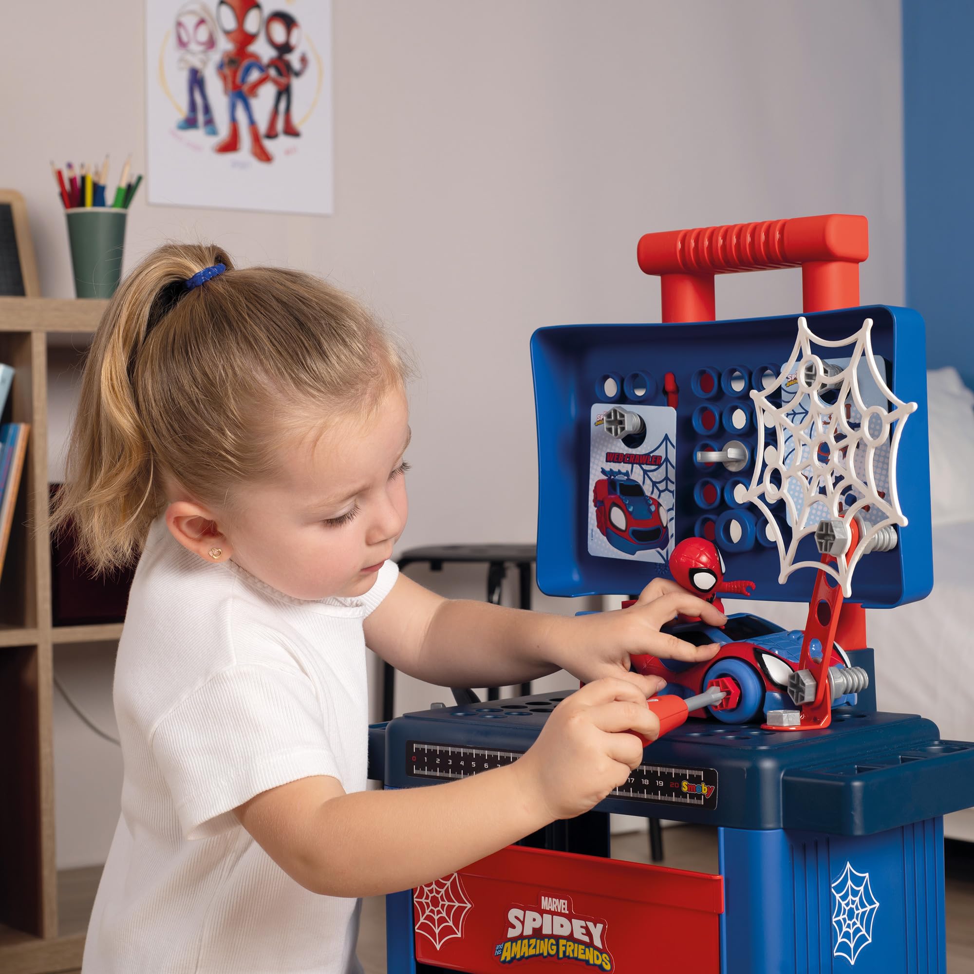 smoby-spidey-werkzeug-trolley-mit-figur-und-werkzeug image 5