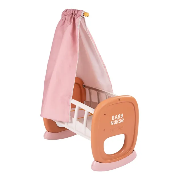 smoby-baby-nurse-puppenwiege-42-cm-mit-himmel image 1