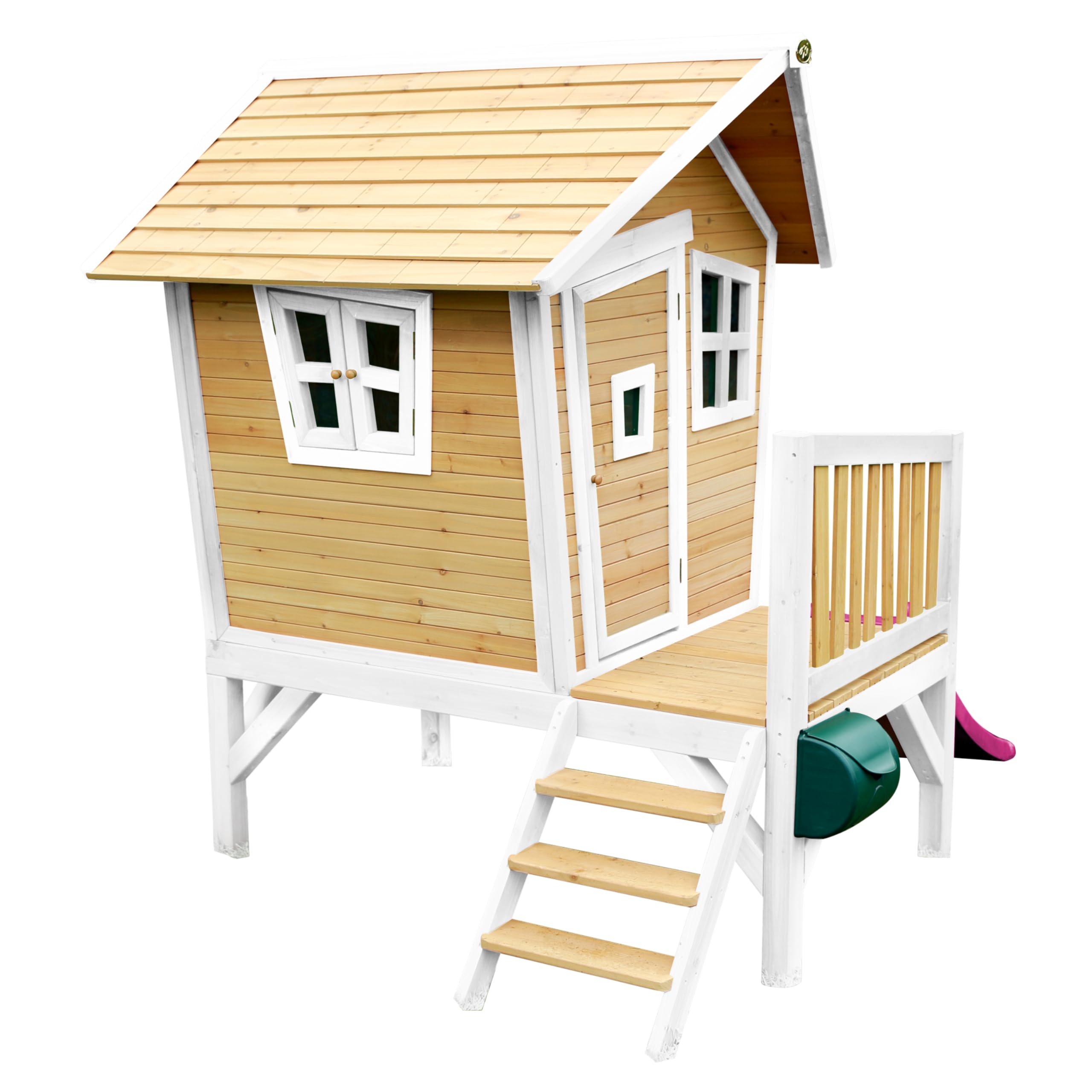 axi-crooked-robin-stelzenhaus-holz-mit-lila-rutsche image 7