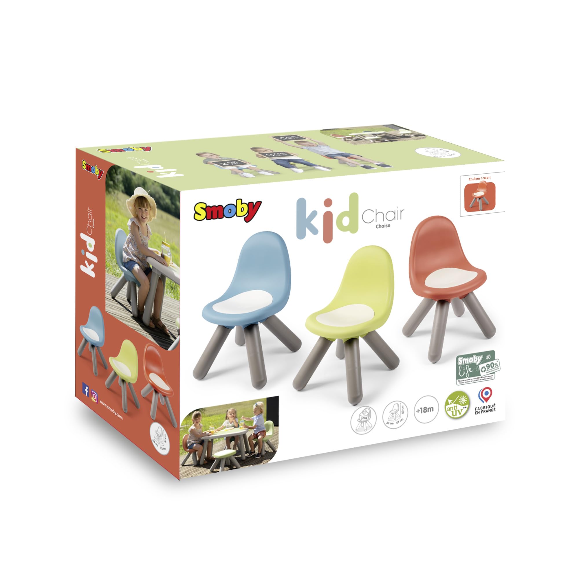 smoby-life-kinderstuhl-terrakotta-recycled-kunststoff image 7