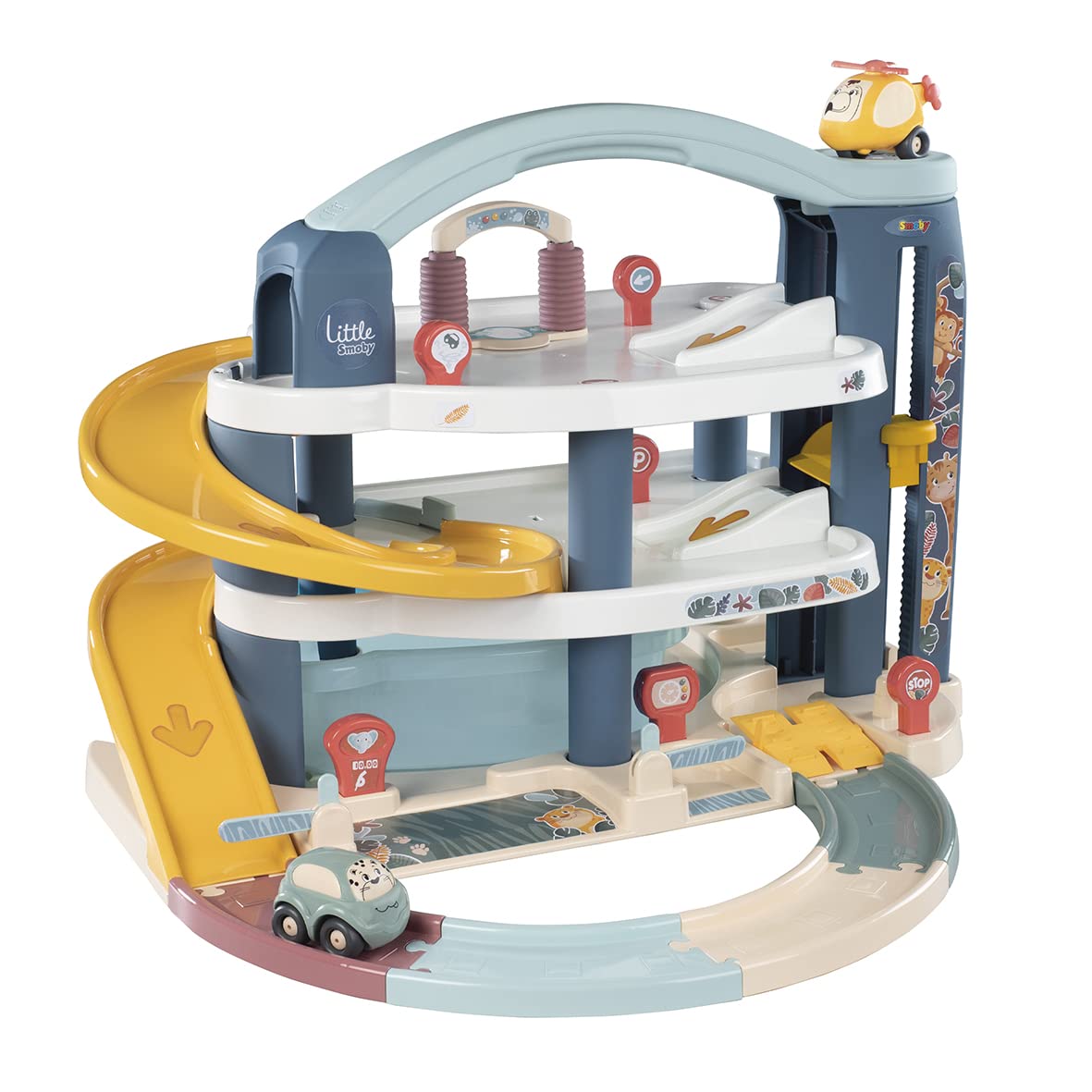 smoby-little-smoby-parkhaus-garage-3-ebenen-mit-auto image 1