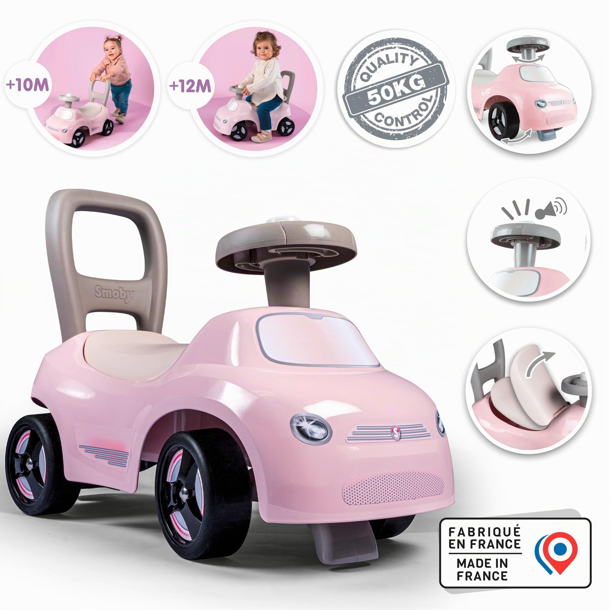 smoby-mein-erstes-auto-rutscher-mit-hupe-ab-10-monaten image 2
