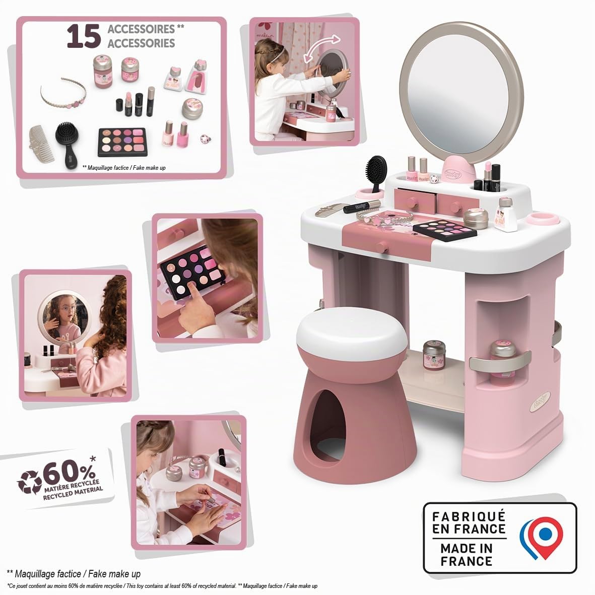 smoby-my-beauty-schminktisch-frisiertisch-15-teilig-mit-spiegel image 2