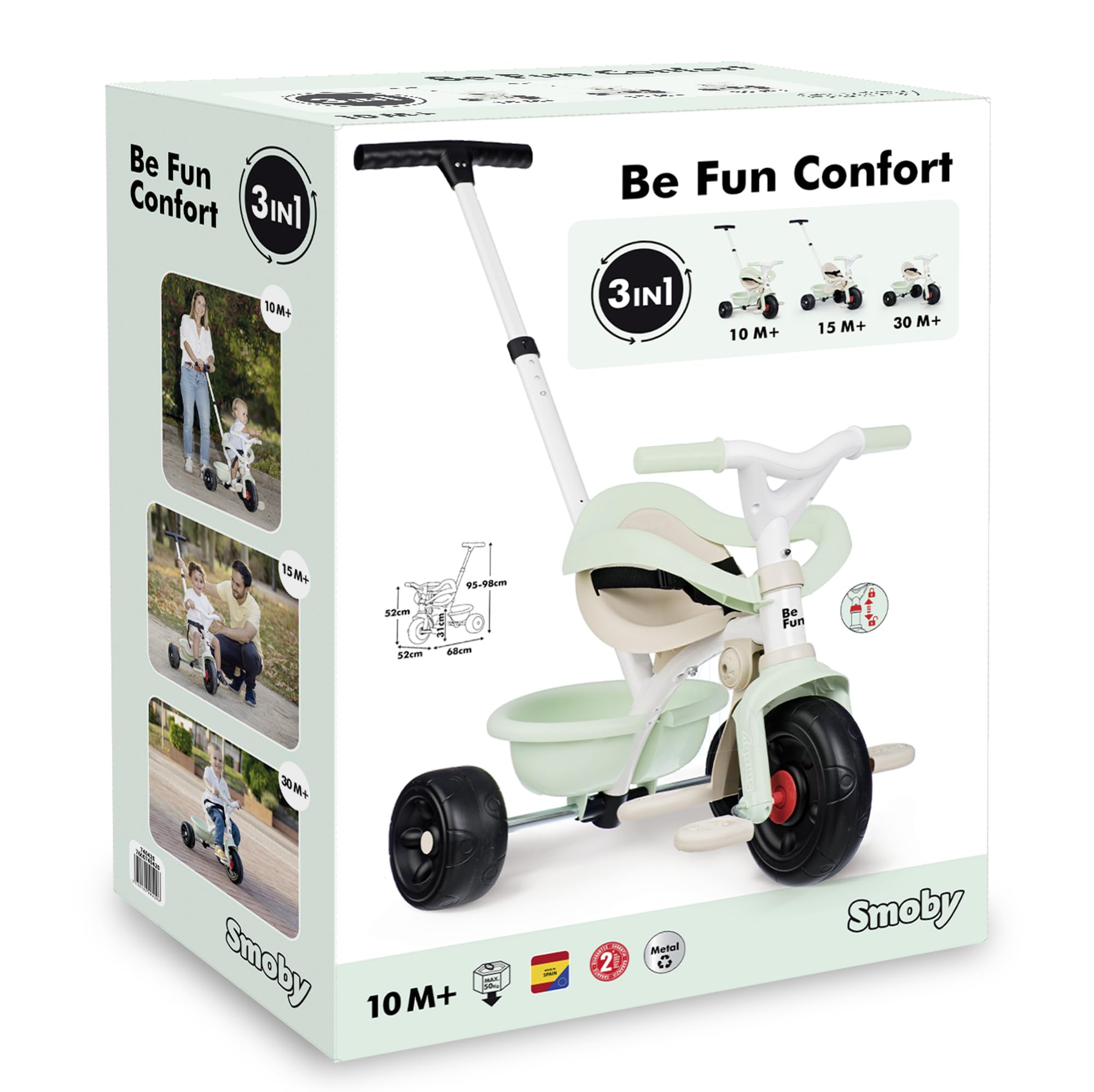 smoby-life-be-fun-komfort-dreirad-gr-n-ab-10-monaten image 7