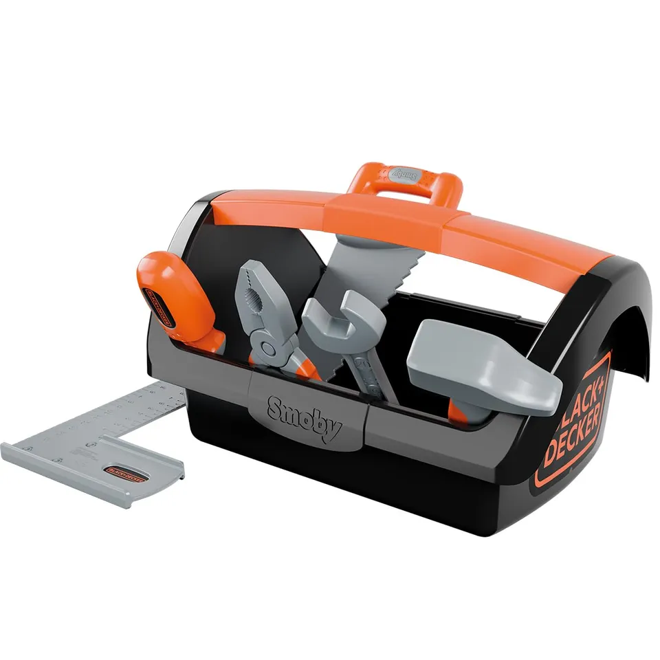 smoby-black-decker-werkzeugkiste-kinder-6-tlg-ab-3-jahren image 1
