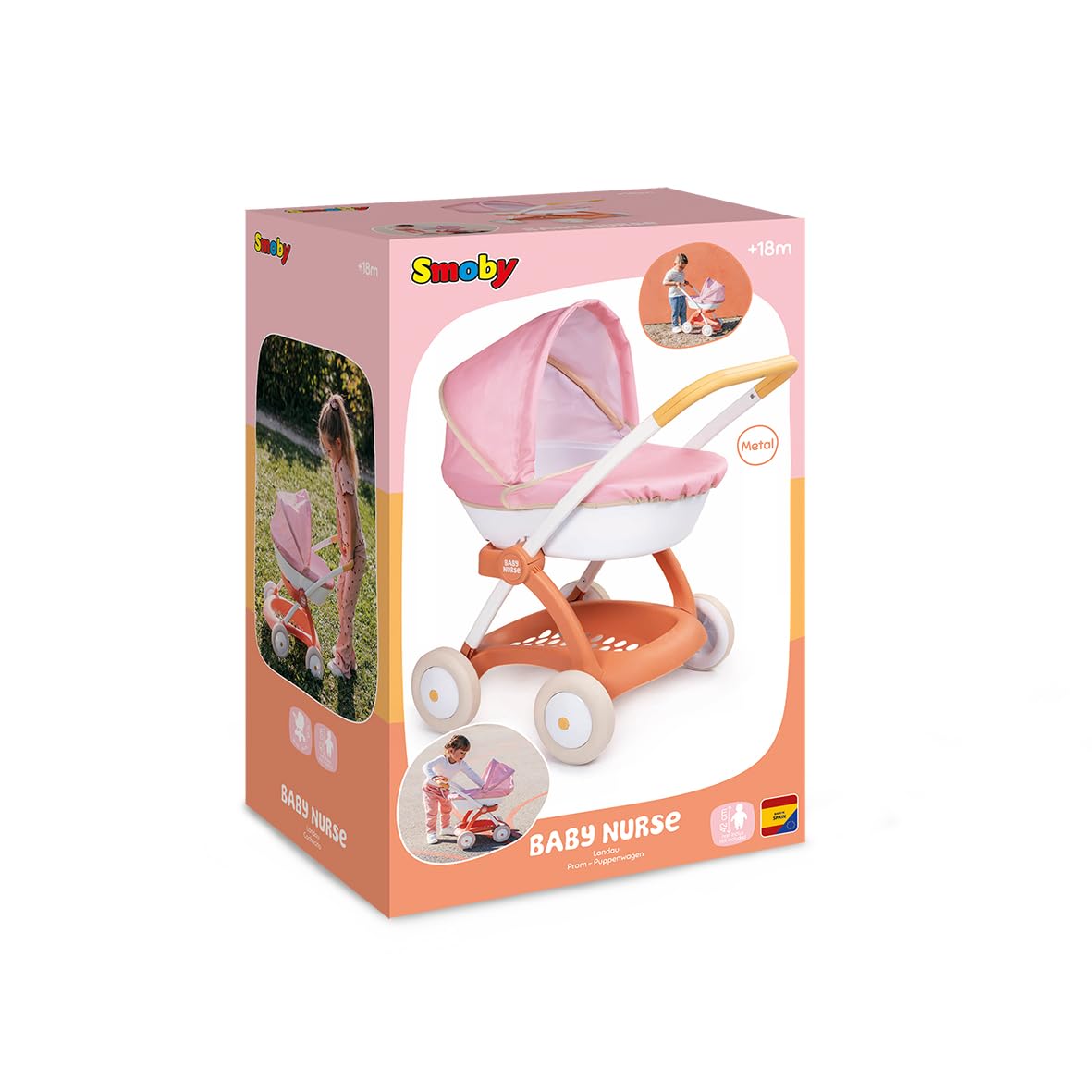 smoby-baby-nurse-puppenwagen-f-r-42-cm-puppen-mit-metallrahmen image 7