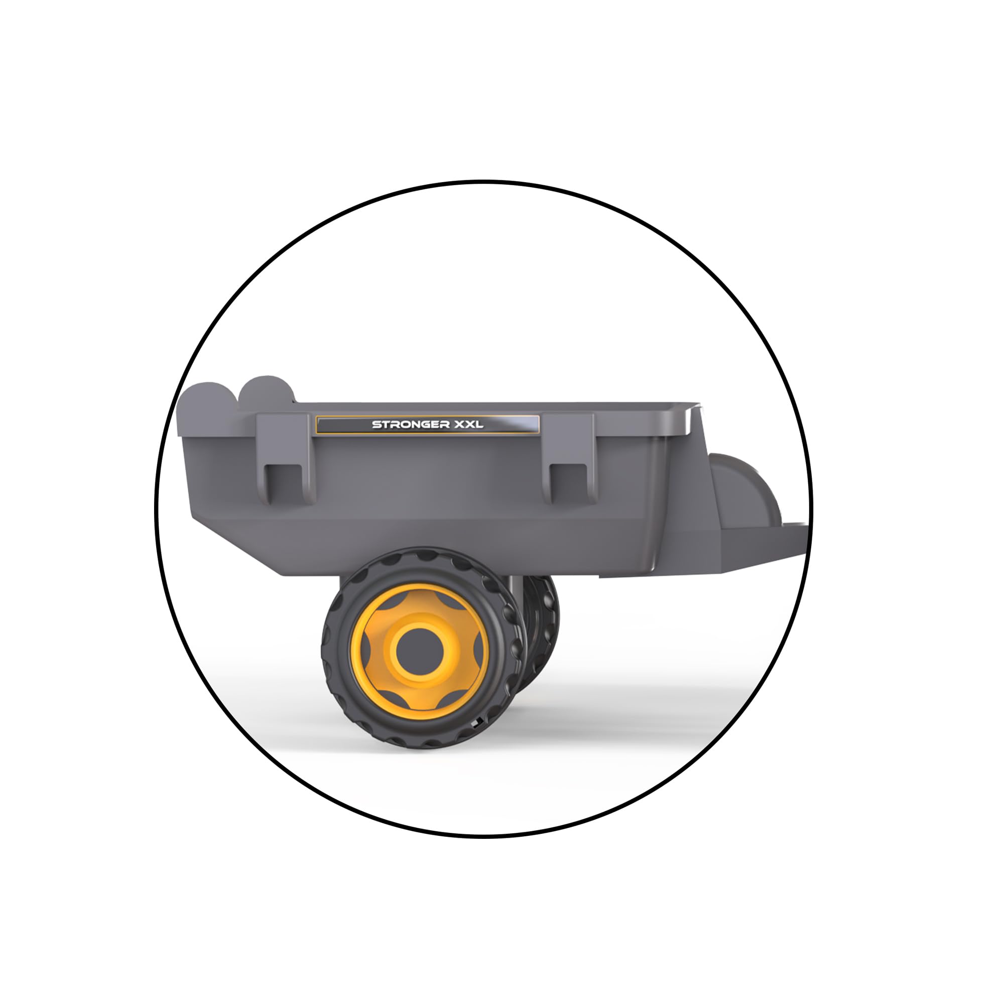 smoby-claas-traktor-stronger-xxl-trettraktor-mit-anh-nger-hupe image 3