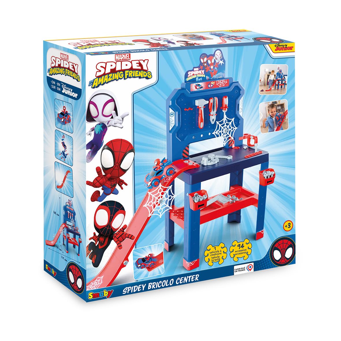 smoby-spidey-werkbank-spielwerkbank-94-tlg-mit-rampe-ab-3-j image 7