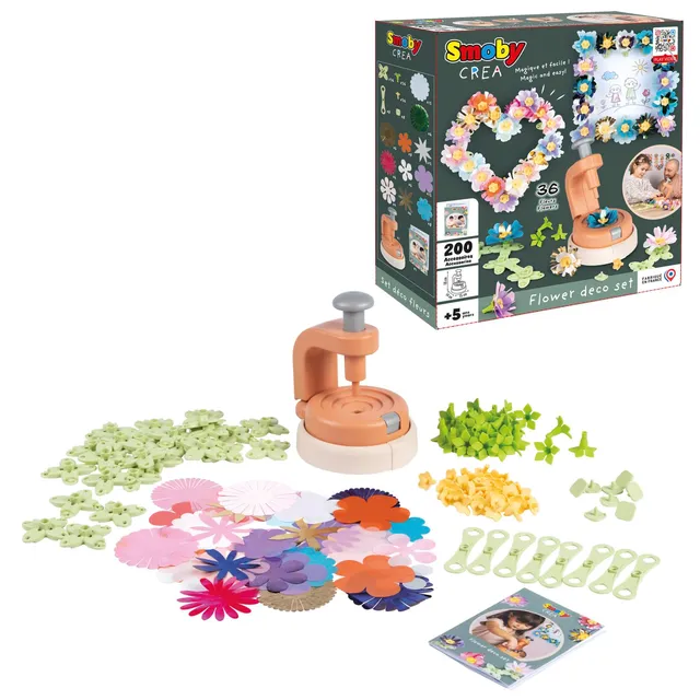 smoby-life-crea-flower-deko-bastelset-ab-5-jahren-200-tlg image 1