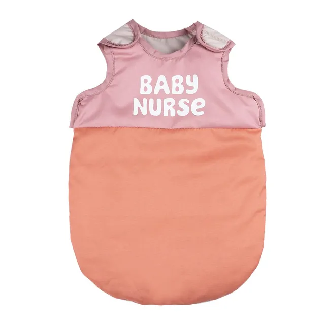 smoby-baby-nurse-puppen-schlafsack-42-cm-rosa-wattiert image 1