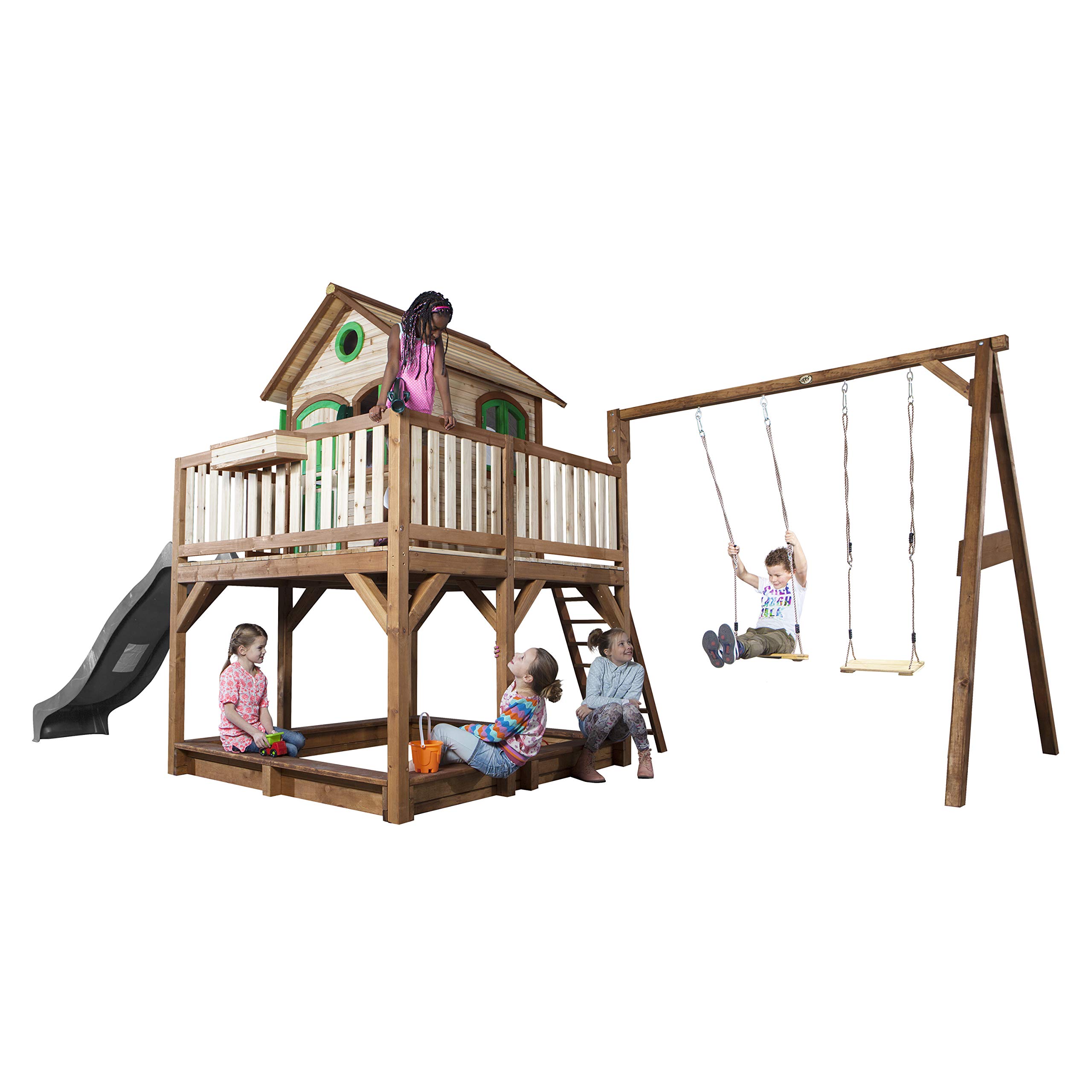 axi-crooked-liam-stelzenhaus-xxl-mit-schaukel-rutsche image 6