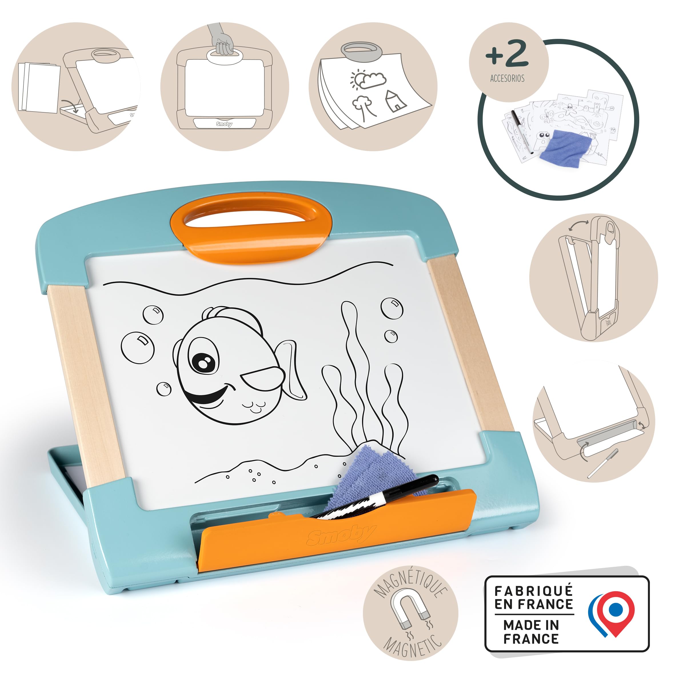 smoby-life-tisch-maltafel-magnetisch-staufach-ab-3-jahren image 2