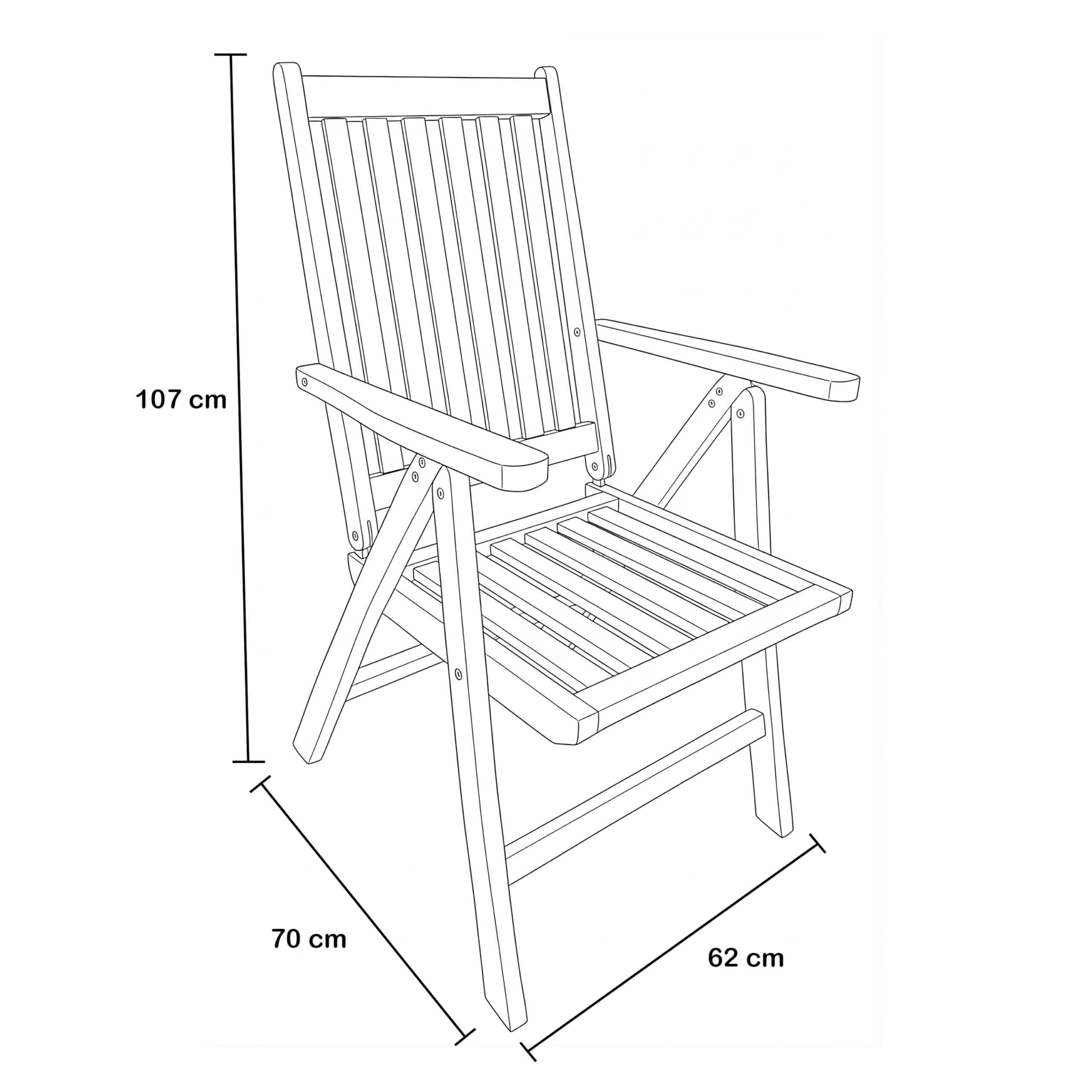 axi-nuria-gartenstuhl-verstellbar-2er-set-teak-klappbar image 3