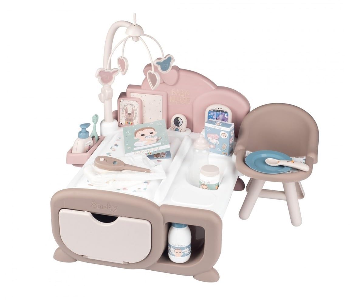 smoby-baby-nurse-cocoon-3-in-1-puppenm-bel-rosa-16-teile image 8