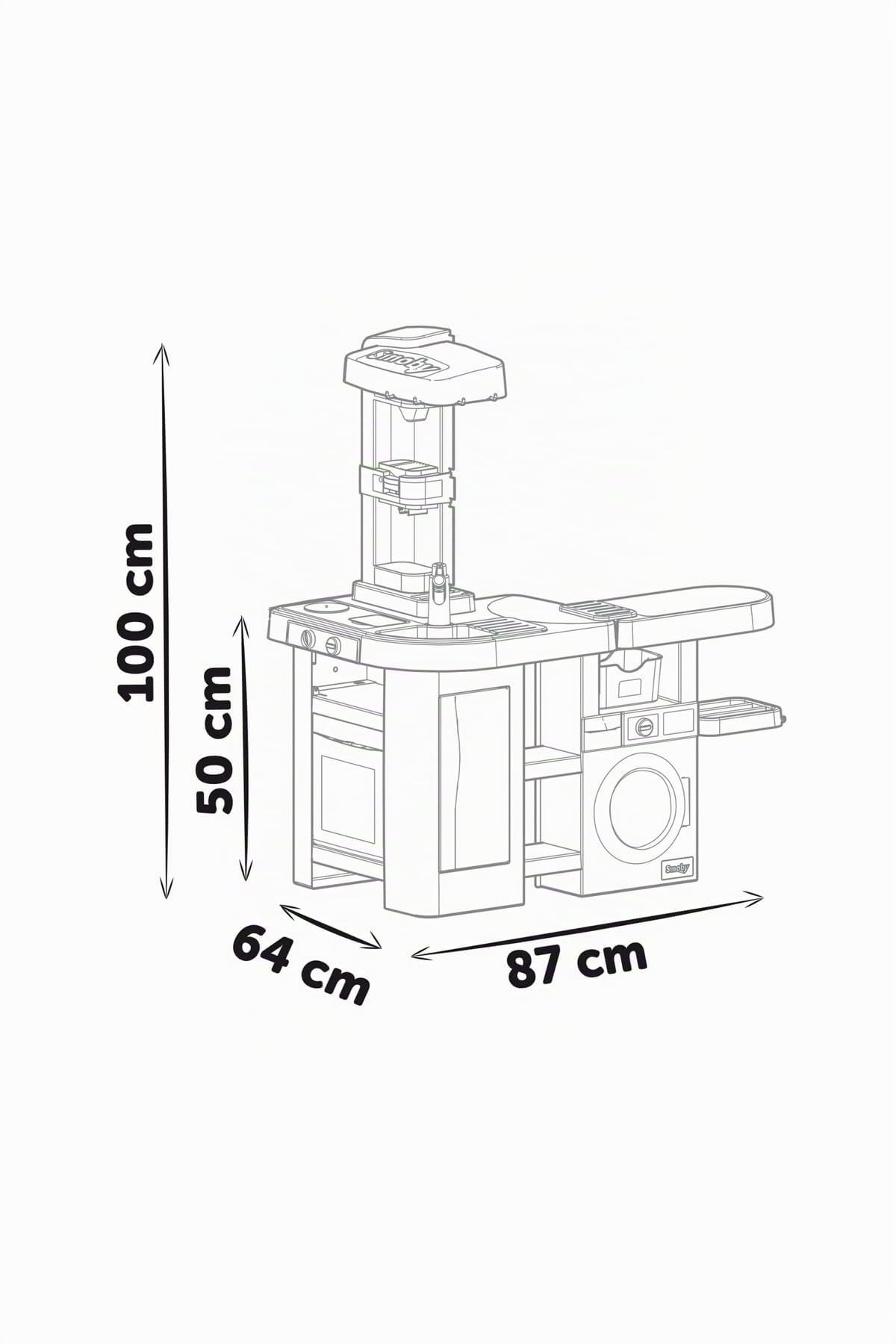 smoby-tefal-studio-bubble-xl-spielk-che-mit-waschmaschine image 3