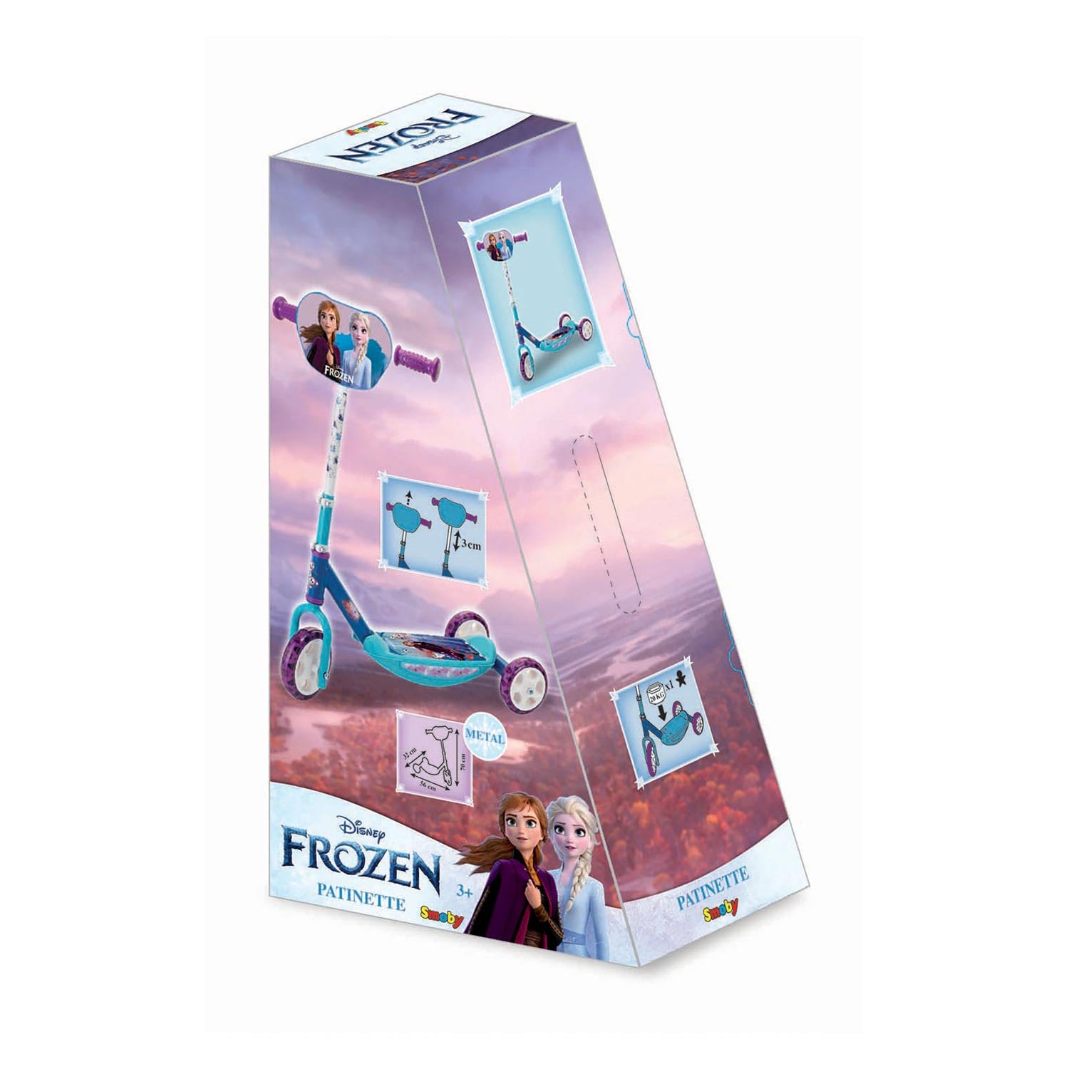 smoby-frozen-2-scooter-roller-3-r-der-ab-3-jahren image 2