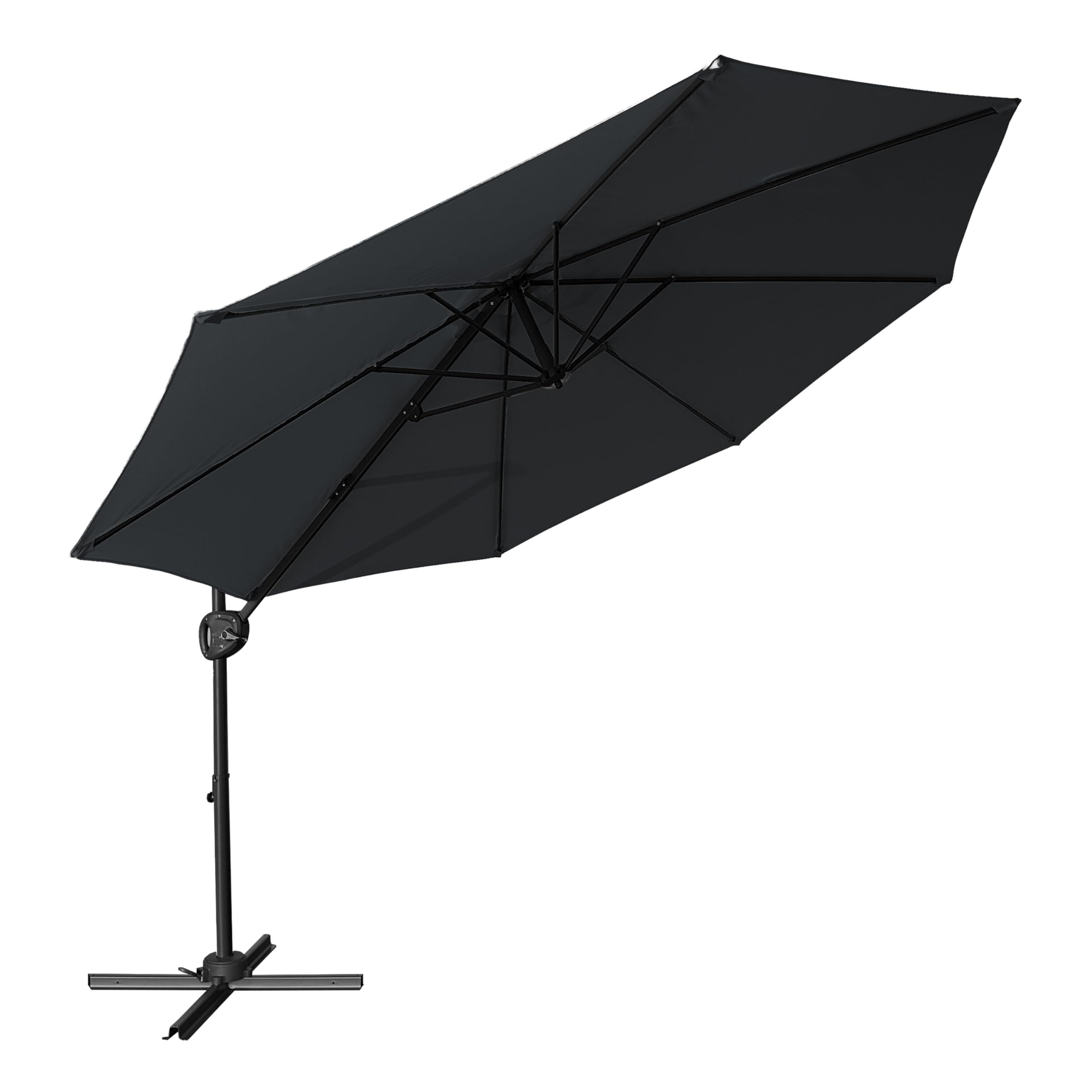axi-classic-solea-ampelschirm-300-cm-grau-uv-schutz image 2