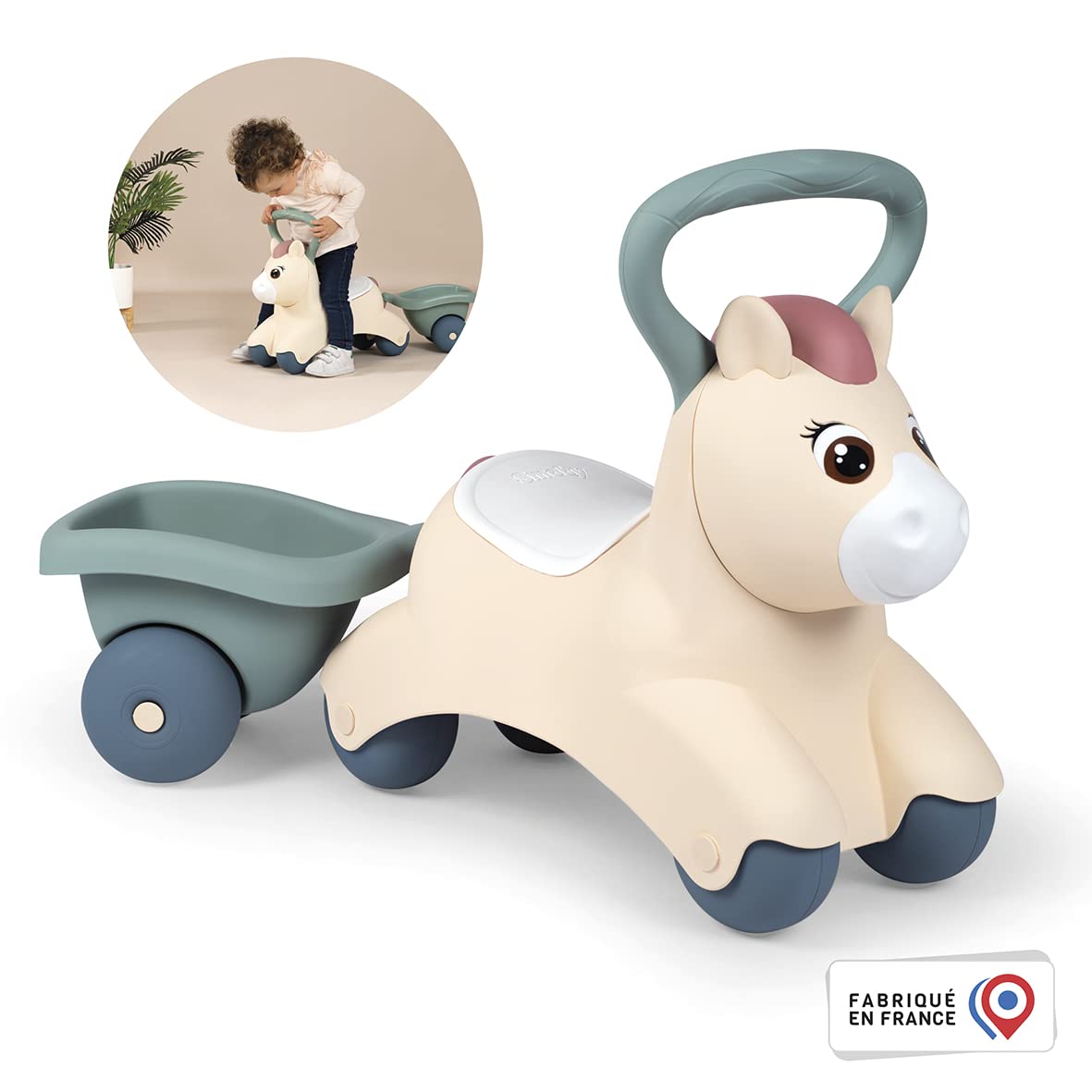 smoby-little-smoby-pony-baby-rutscher-mit-anh-nger image 2