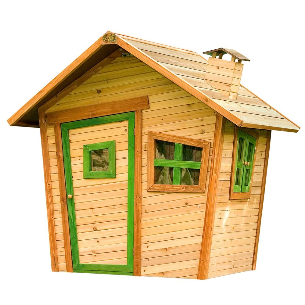 axi-crooked-alice-spielhaus-holz-mit-schornstein image 1
