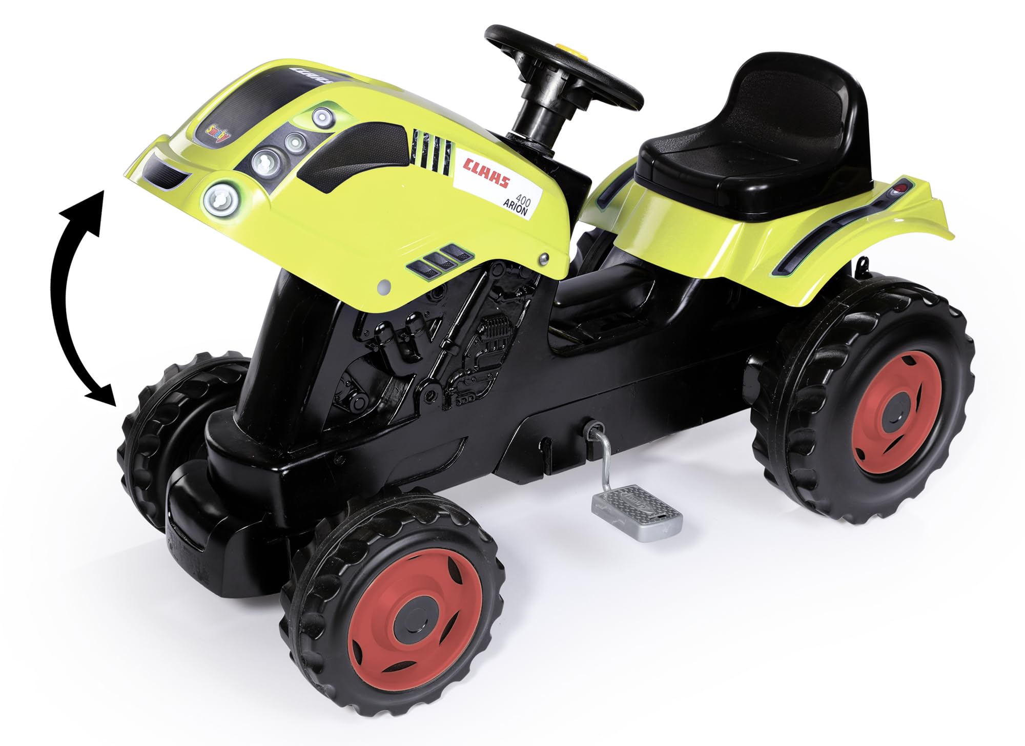 smoby-claas-arion-400-trettraktor-xl-gr-n-mit-anh-nger image 7