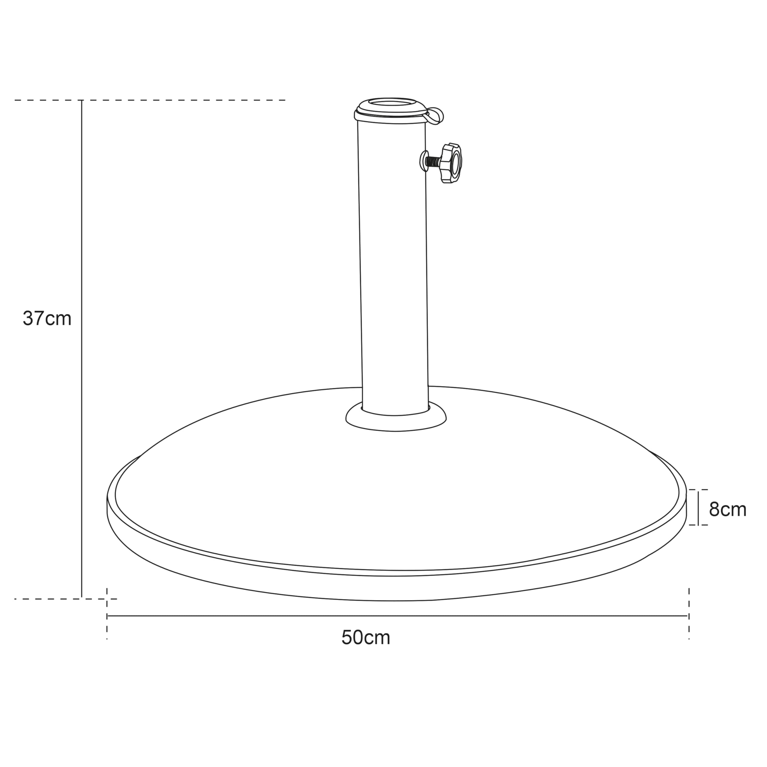 axi-sonnenschirmst-nder-beton-rund-schwarz-25-kg-stockschirm image 3
