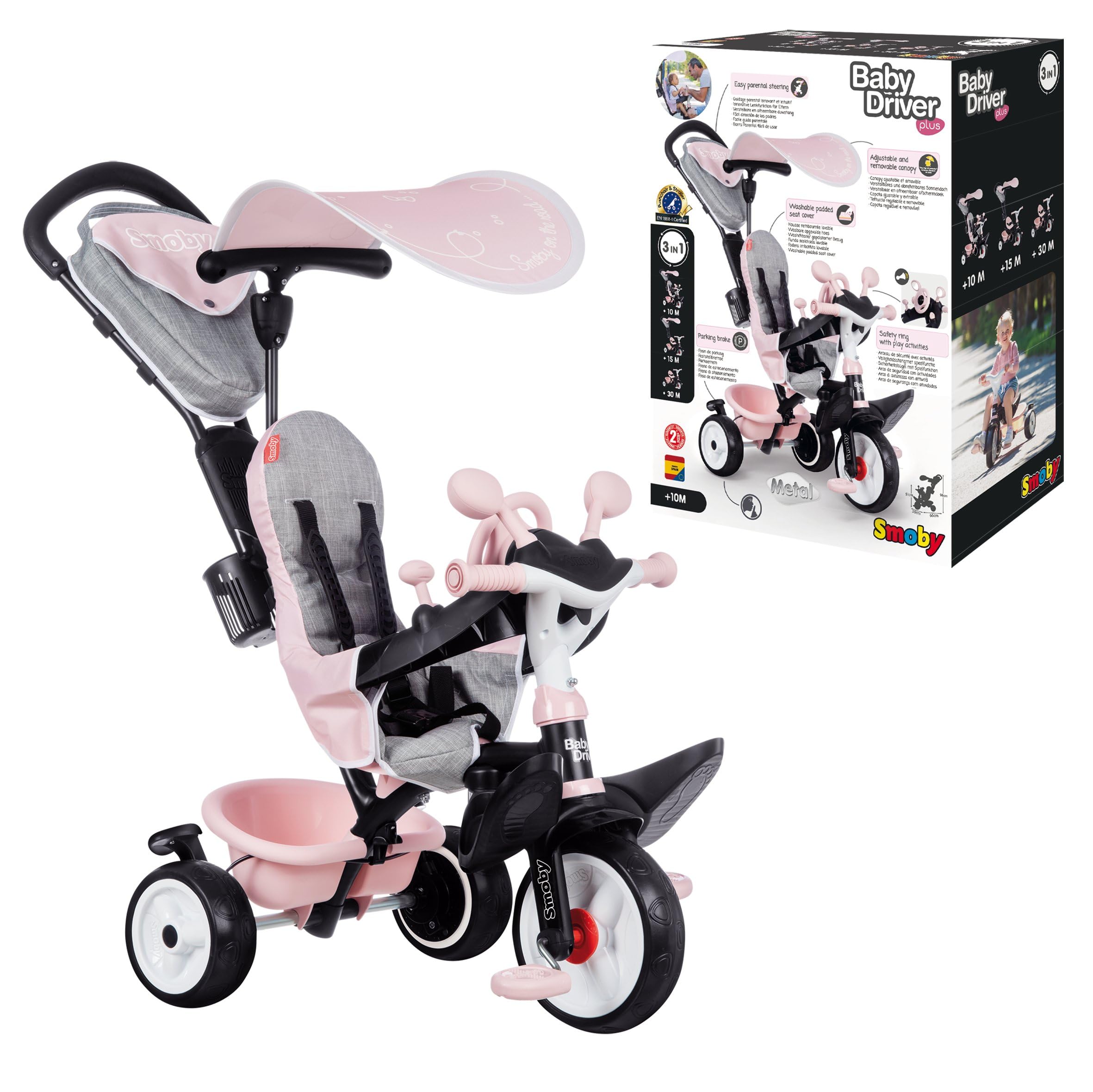 smoby-life-baby-driver-ros-dreirad-3-in-1-ab-10-monate image 8